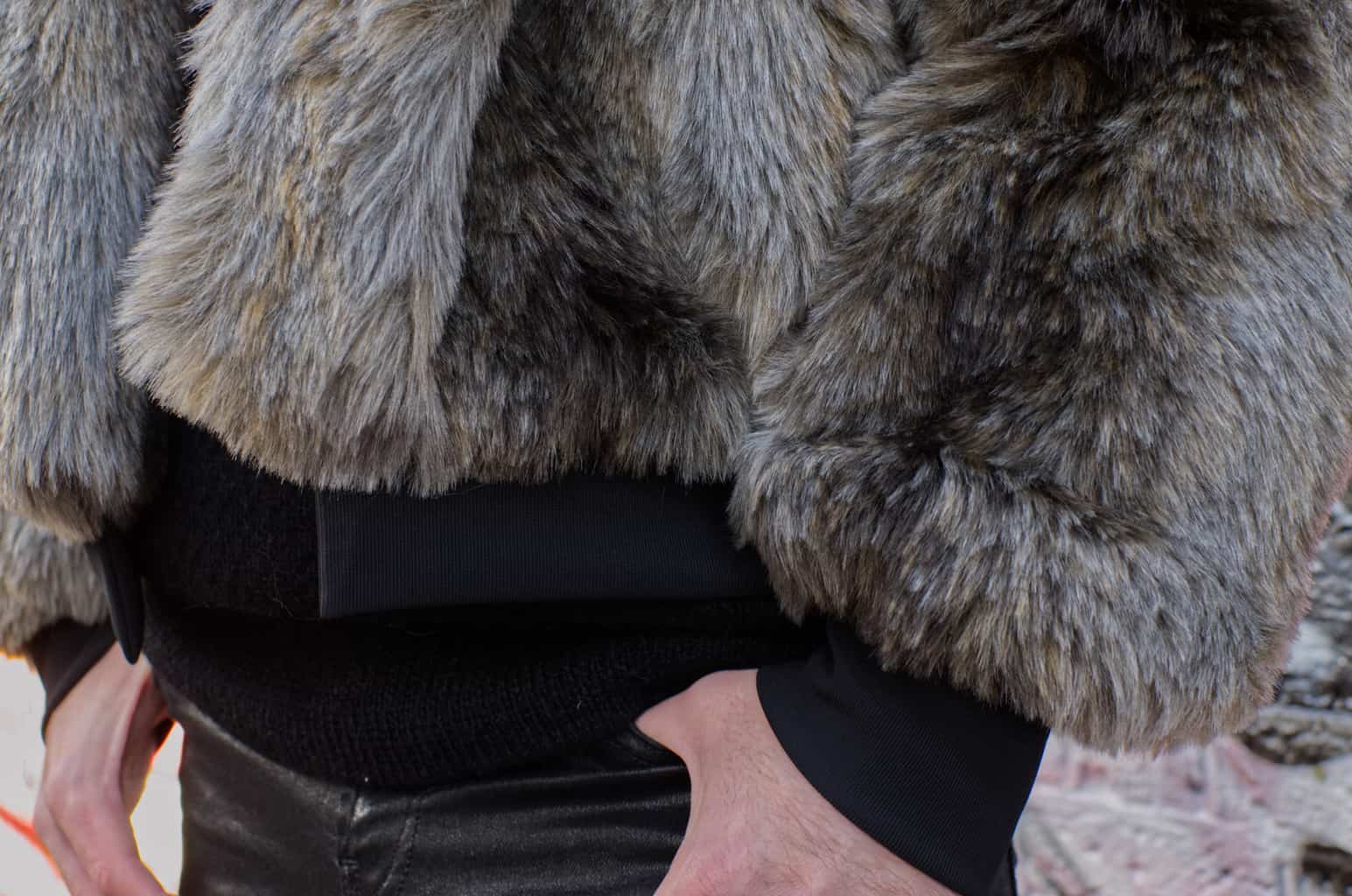Minerva Burda 6359 grey fur jacket 2589