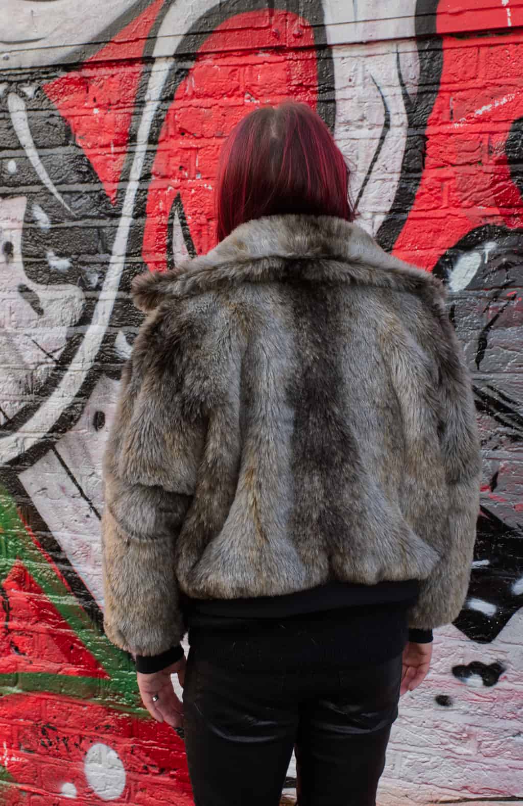 Minerva Burda 6359 grey fur jacket 2548