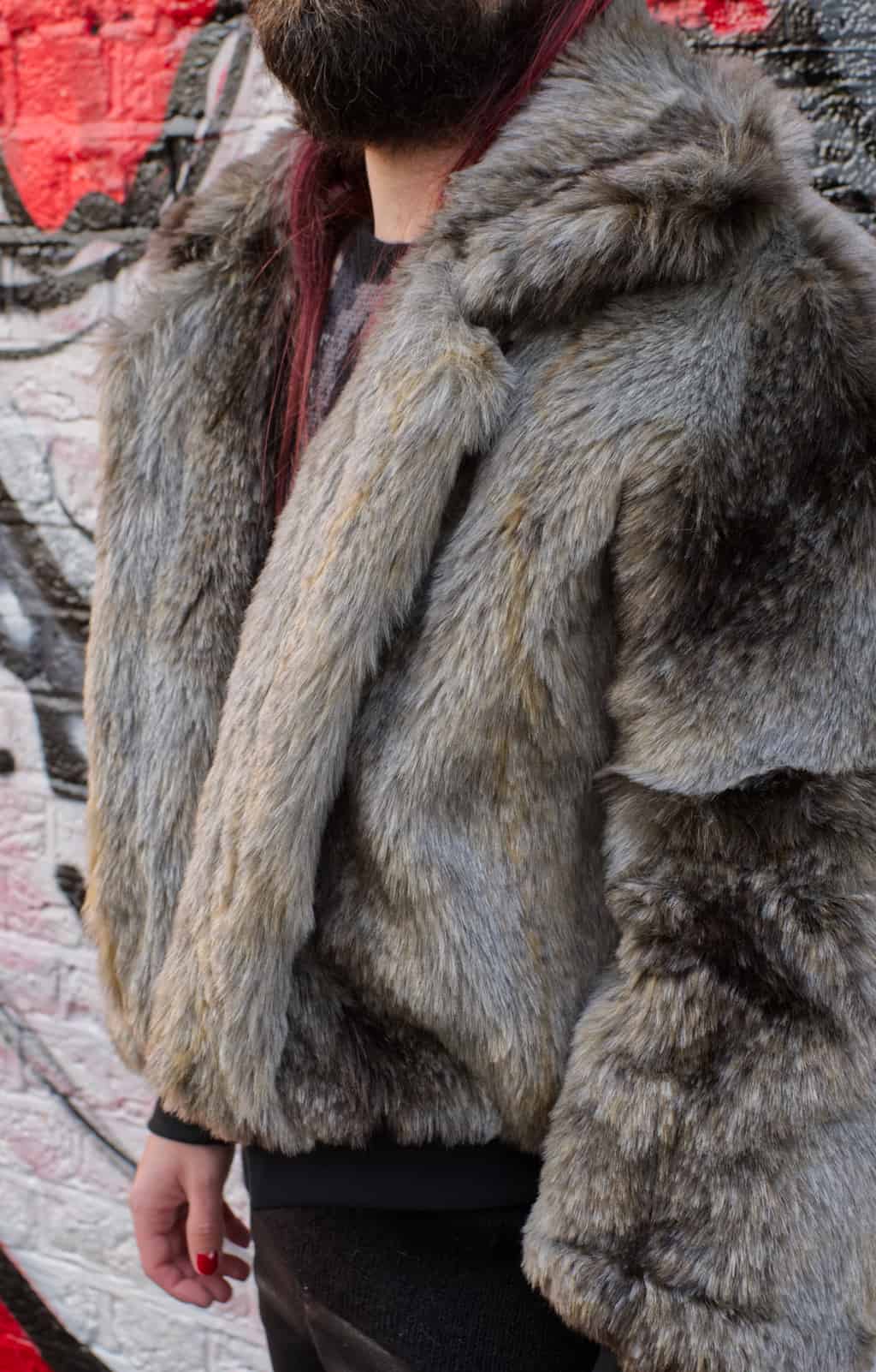 Minerva Burda 6359 grey fur jacket 2612