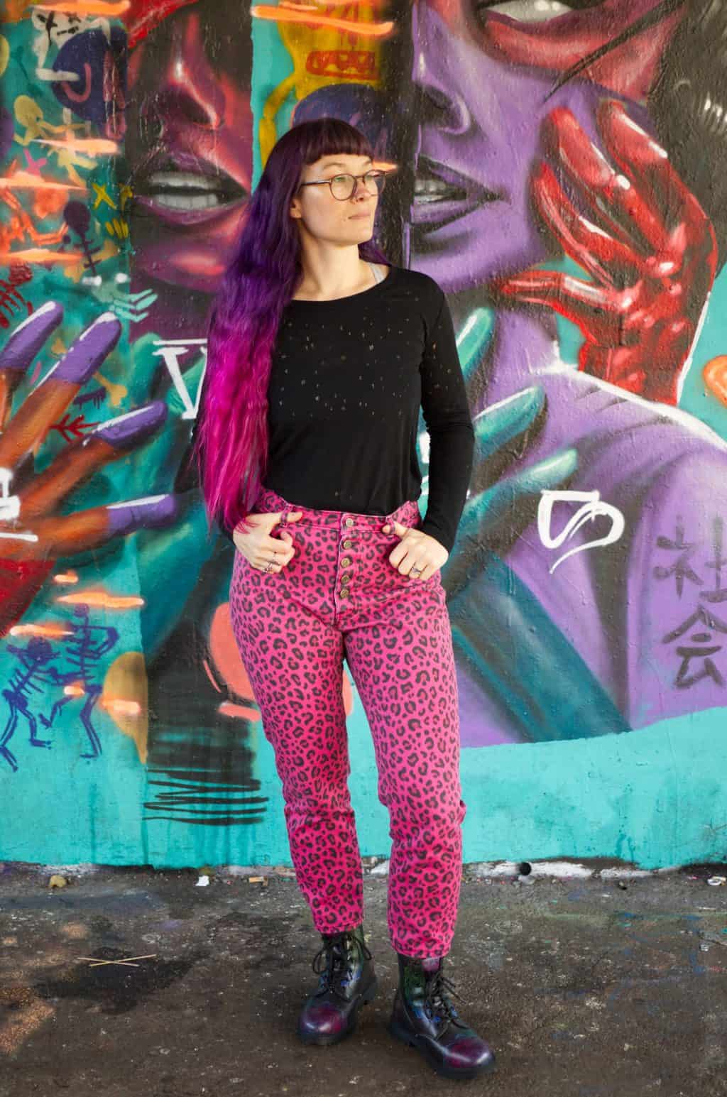 Leopard Pink Dawn Jeans 7690