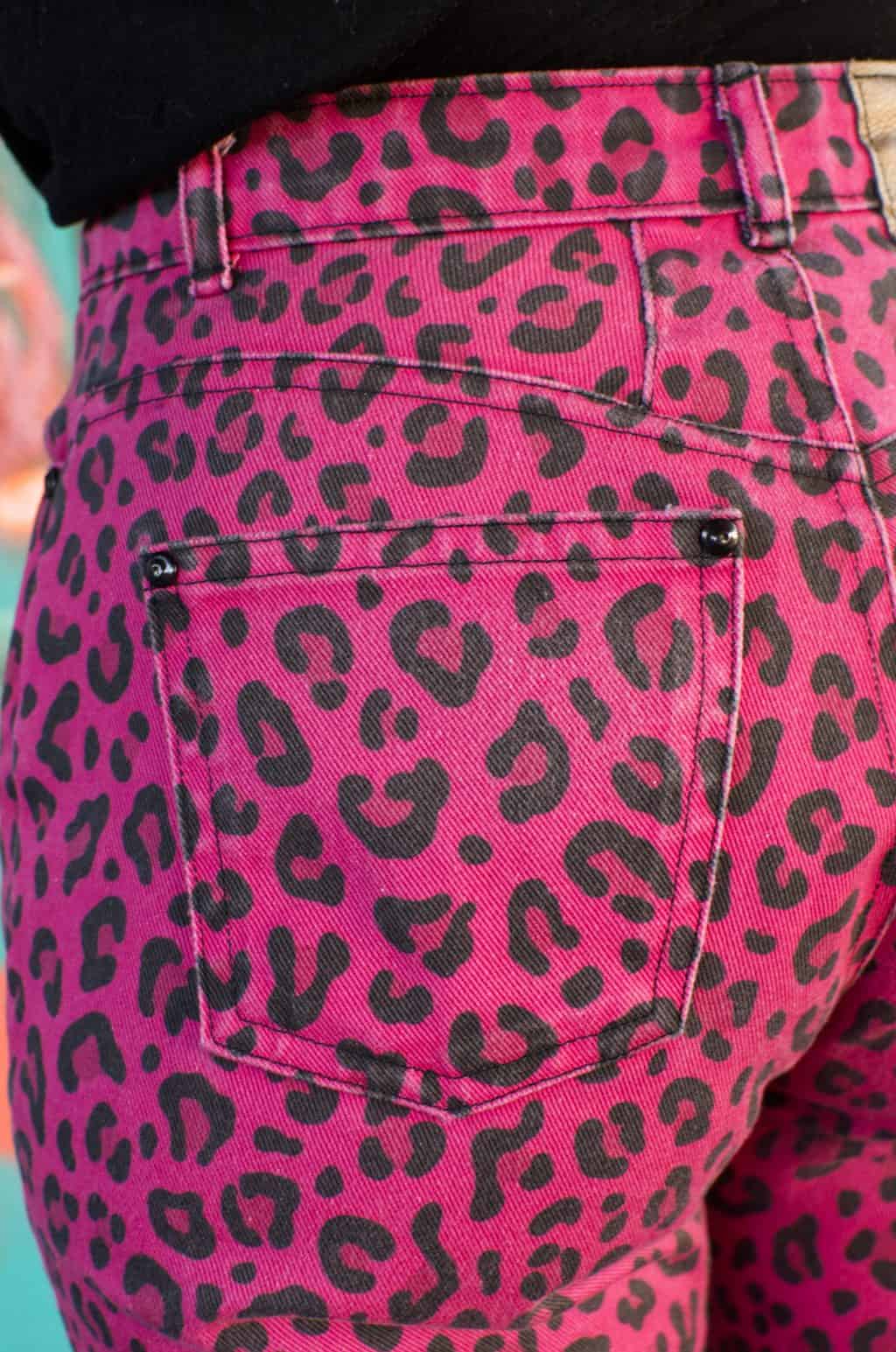 Leopard Pink Dawn Jeans 7796