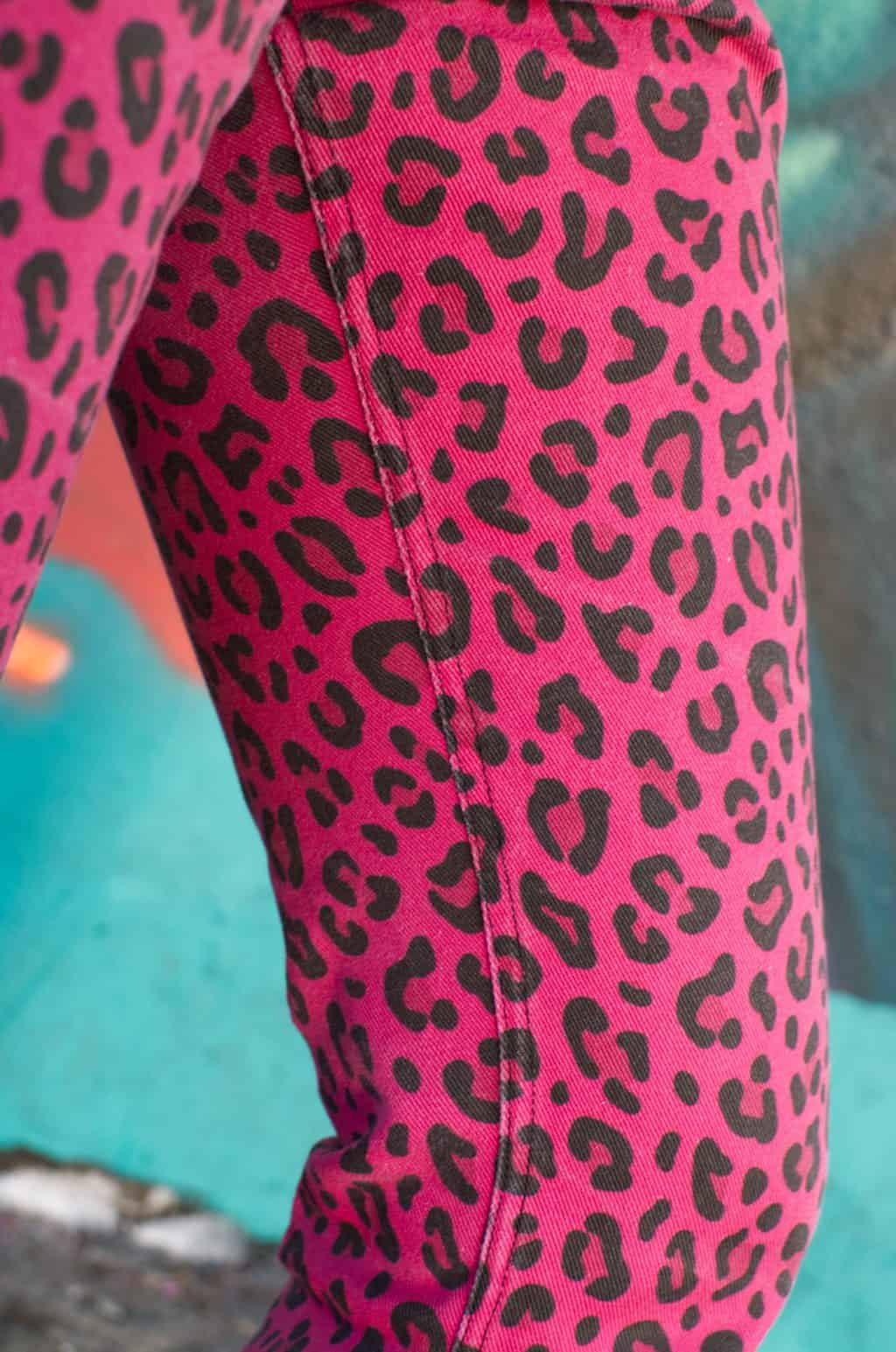 Leopard Pink Dawn Jeans 7800