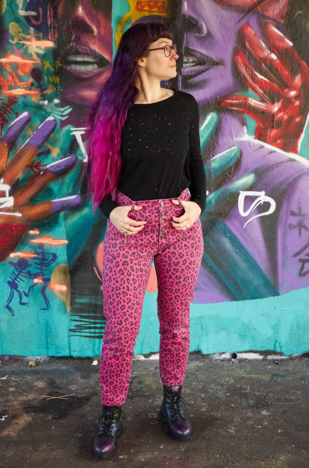 Leopard Pink Dawn Jeans 7695