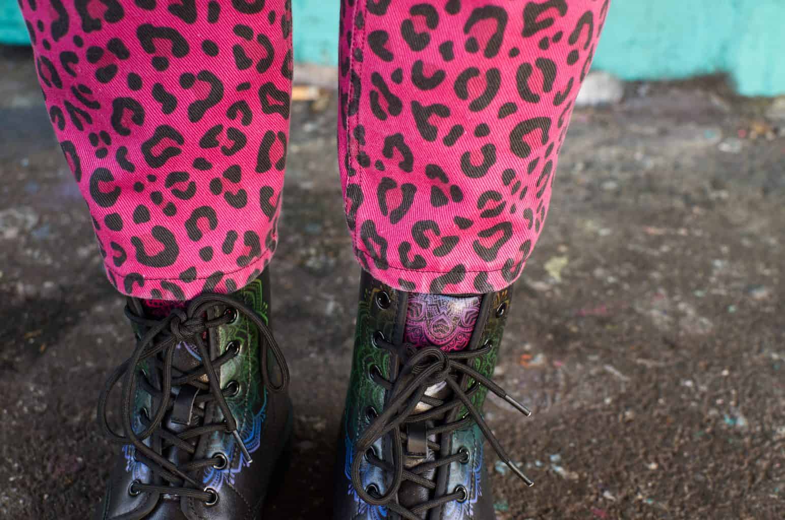 Leopard Pink Dawn Jeans 7811